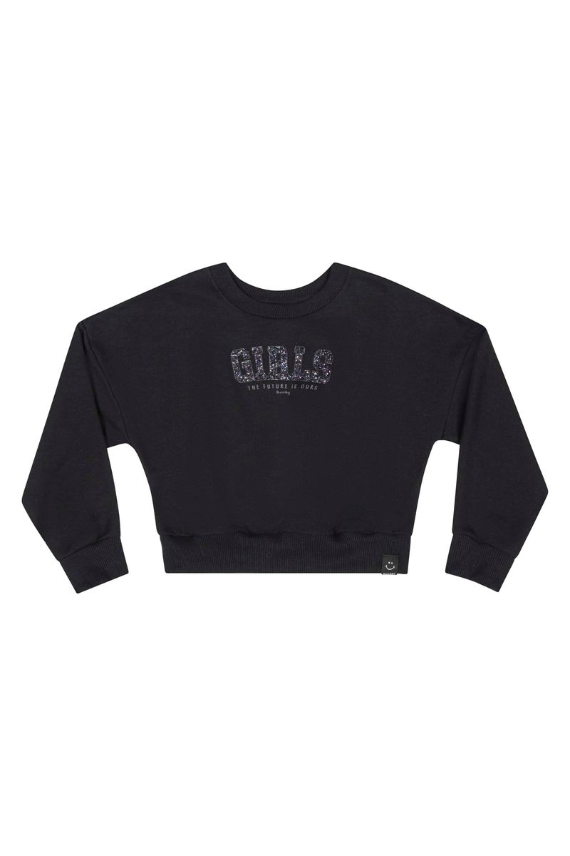 Blusao-Cropped-em-Moletom-Infantil-Menina--Preto--Quimby