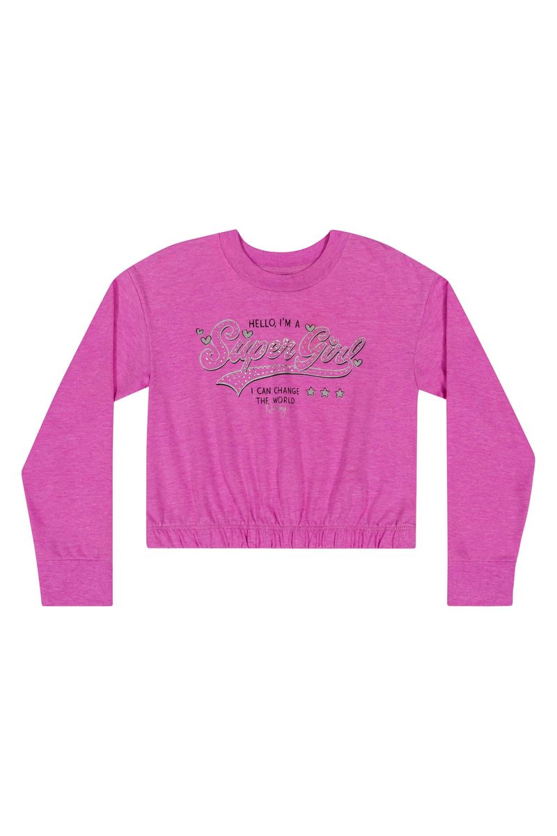 Cropped-em-meia-malha-Infantil-Menina--Roxo--Quimby