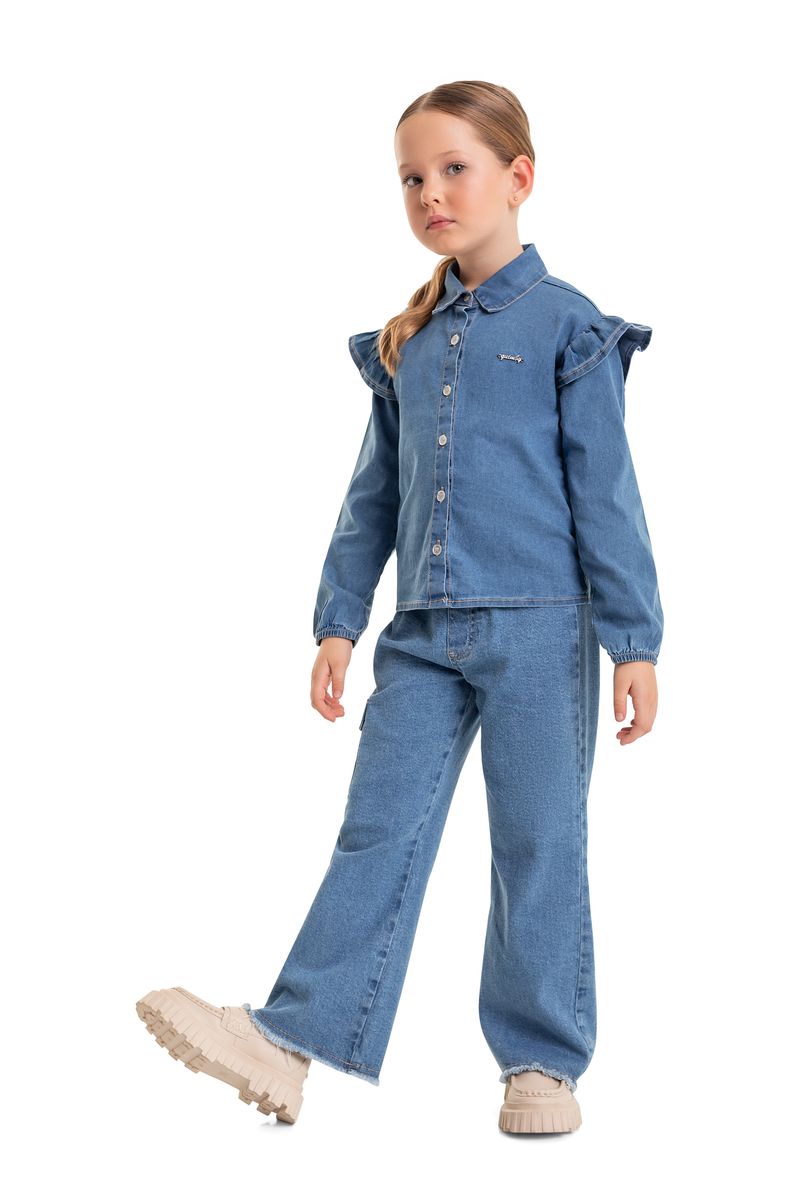 Camisa-Jeans-Infantil-Menina--Azul-Claro--Quimby