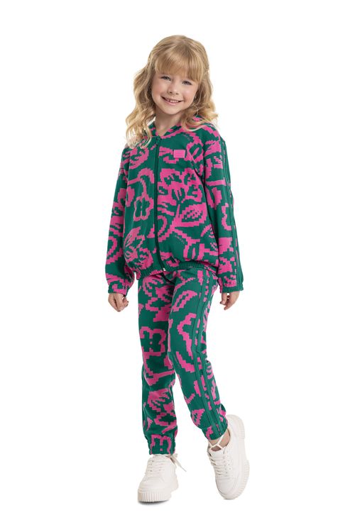 Conjunto Jaqueta e Calça Infantil Menina (Verde) Quimby