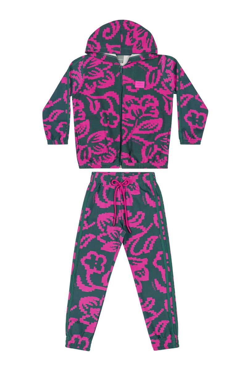 Conjunto-Jaqueta-e-Calca-Infantil-Menina--Verde--Quimby