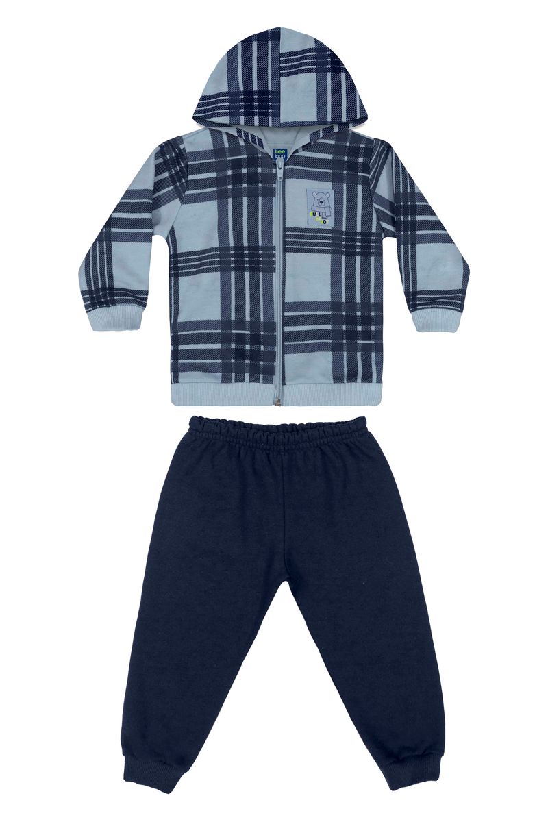 Conjunto-Jaqueta-Xadrez-e-Calca-Bebe-Menino--Azul--Bee-Loop