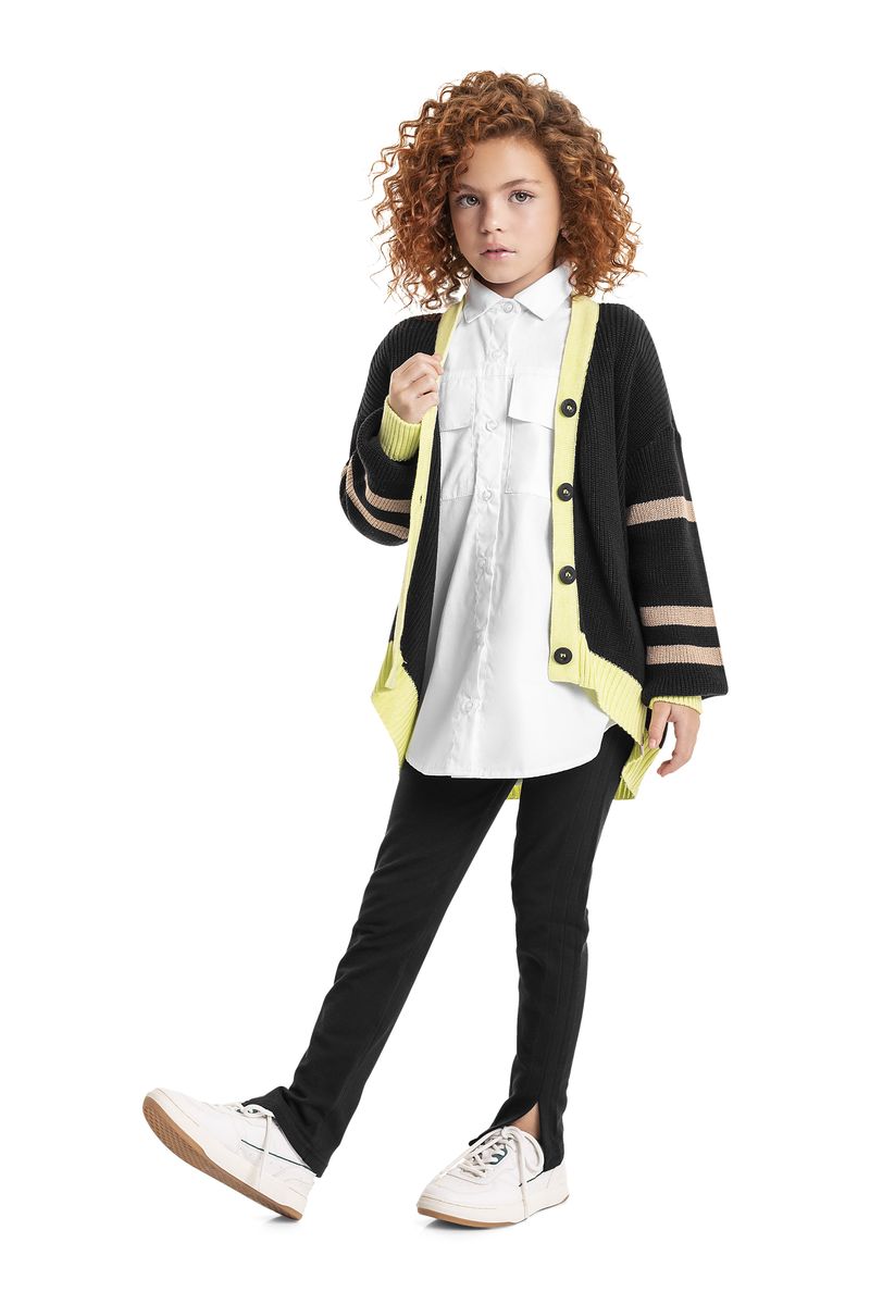 Cardigan-em-Trico-Juvenil--Preto--Gloss