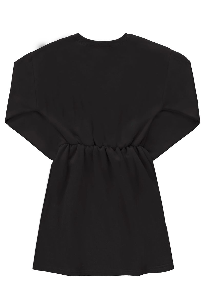 Vestido-em-Moletom-Juvenil--Preto--Gloss