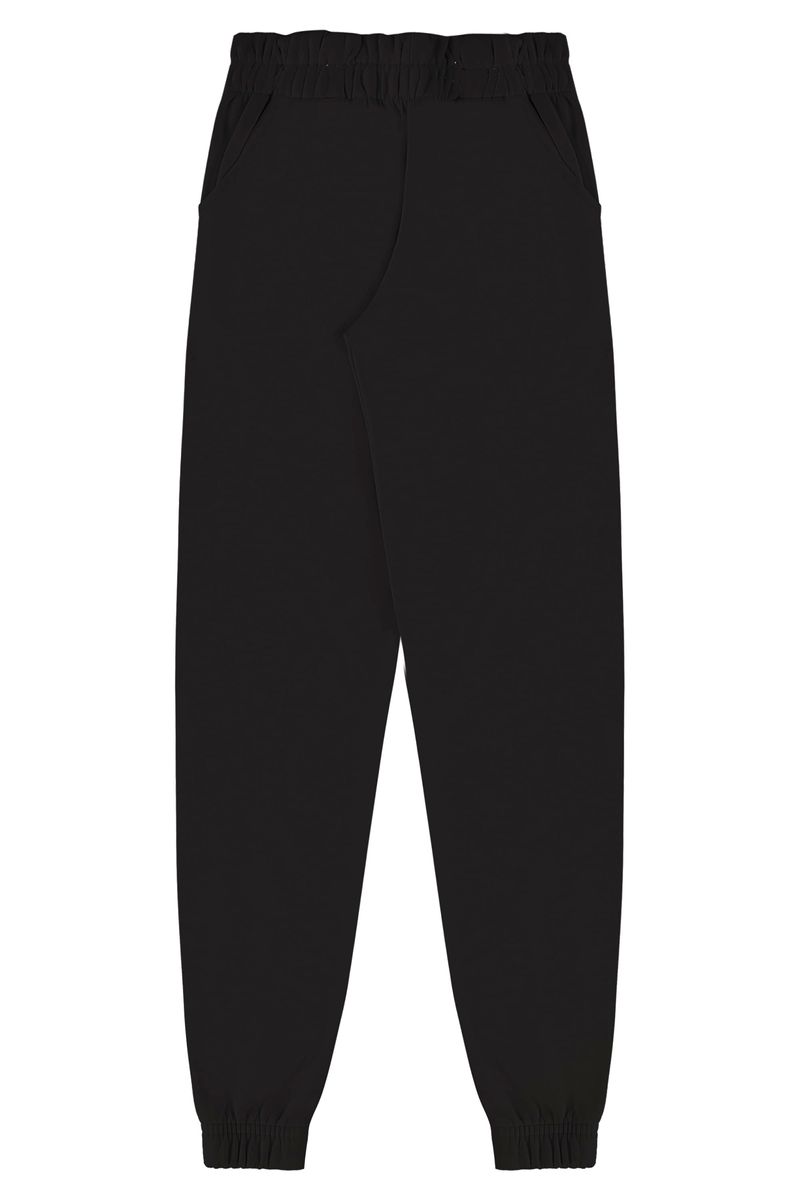 Conjunto-Blusao-Cropped-e-Calca-em-Moletom-Juvenil--Preto--Gloss