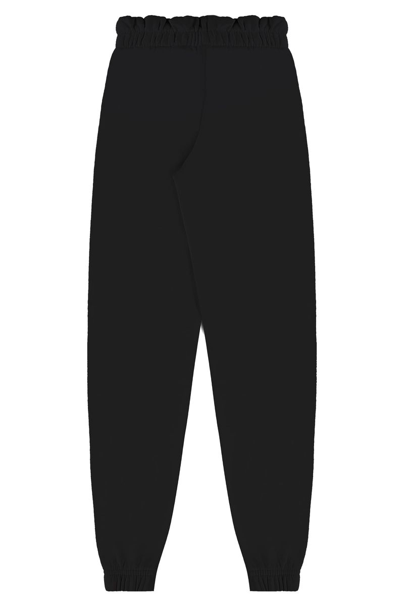 Conjunto-Blusao-Cropped-e-Calca-em-Moletom-Juvenil--Preto--Gloss