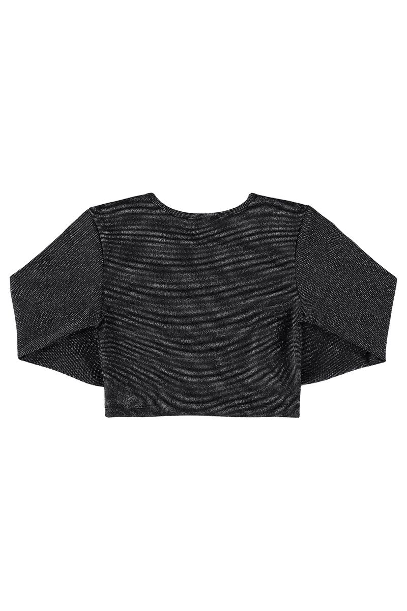 Blusa-Cropped-em-Malha-com-Lurex-Juvenil--Preto--Gloss