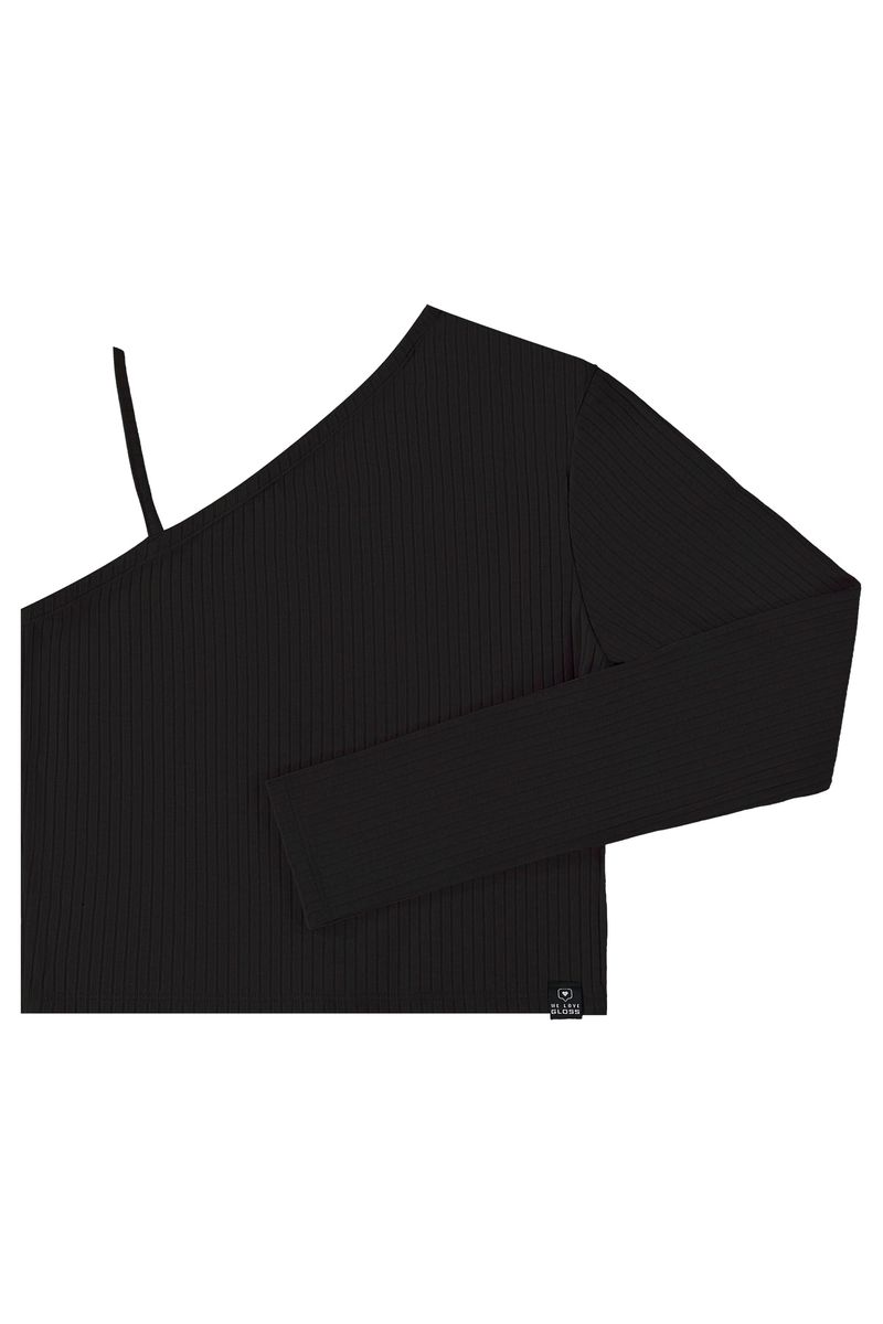Blusa-Basica-Manga-Unica-em-Ribana-Canelada-Juvenil--Preto--Gloss