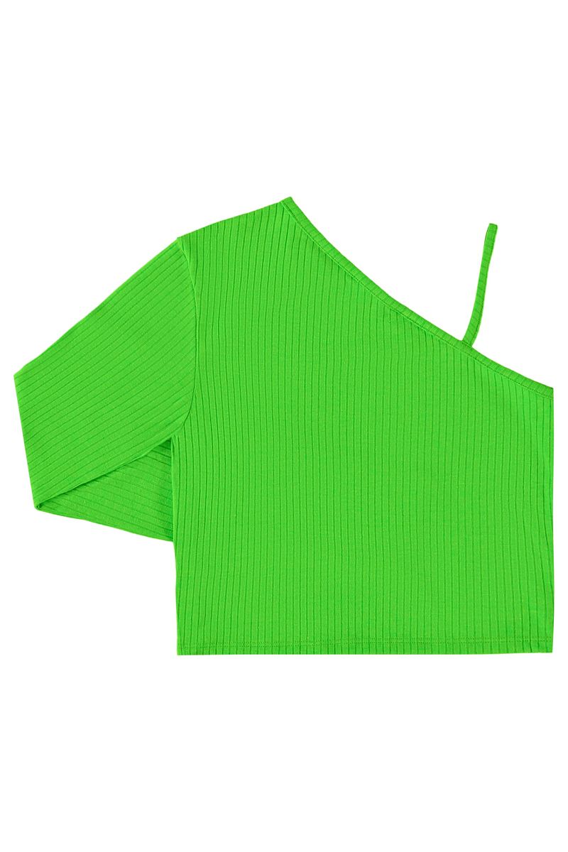 Blusa-Basica-Manga-Unica-em-Ribana-Canelada-Juvenil--Verde--Gloss