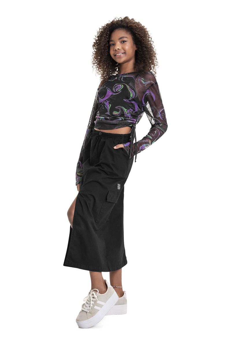 Blusa-em-Tule-e-Top-em-Cotton-Juvenil--Roxo--Gloss