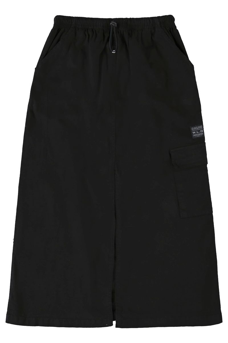 Saia-Cargo-Midi-em-Sarja-Juvenil--Preto--Gloss