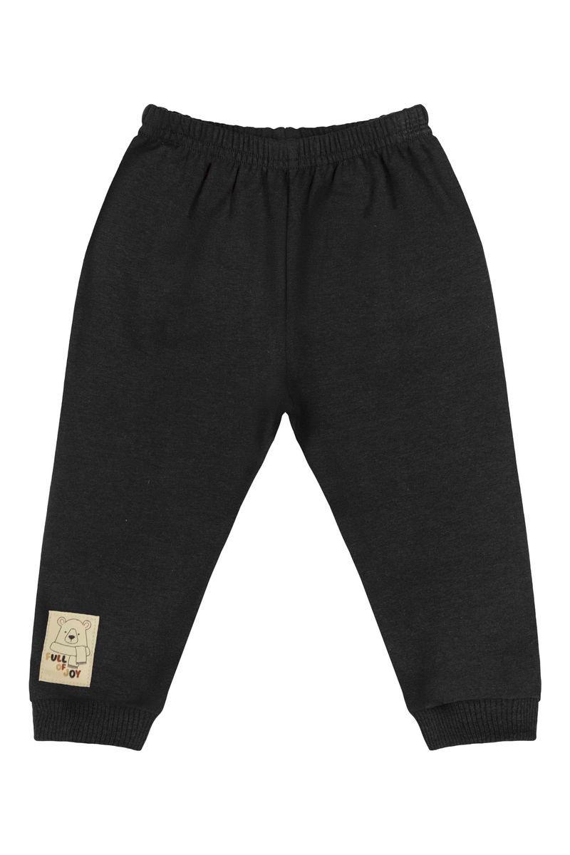 Conjunto-Camiseta-e-Calca-Bebe-Menino--Marrom--Bee-Loop