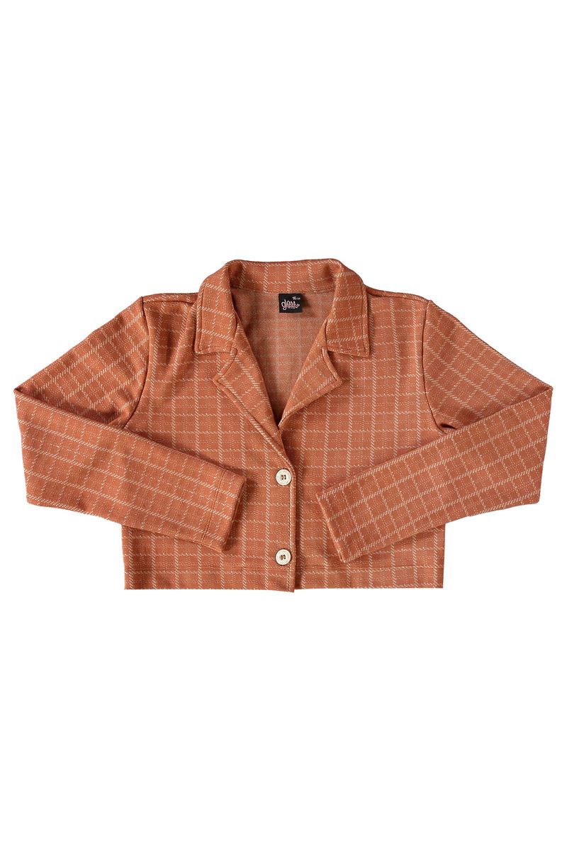 Conjunto-Blazer-Cropped-e-Saia-em-Jacquard-Juvenil--Marrom--Gloss