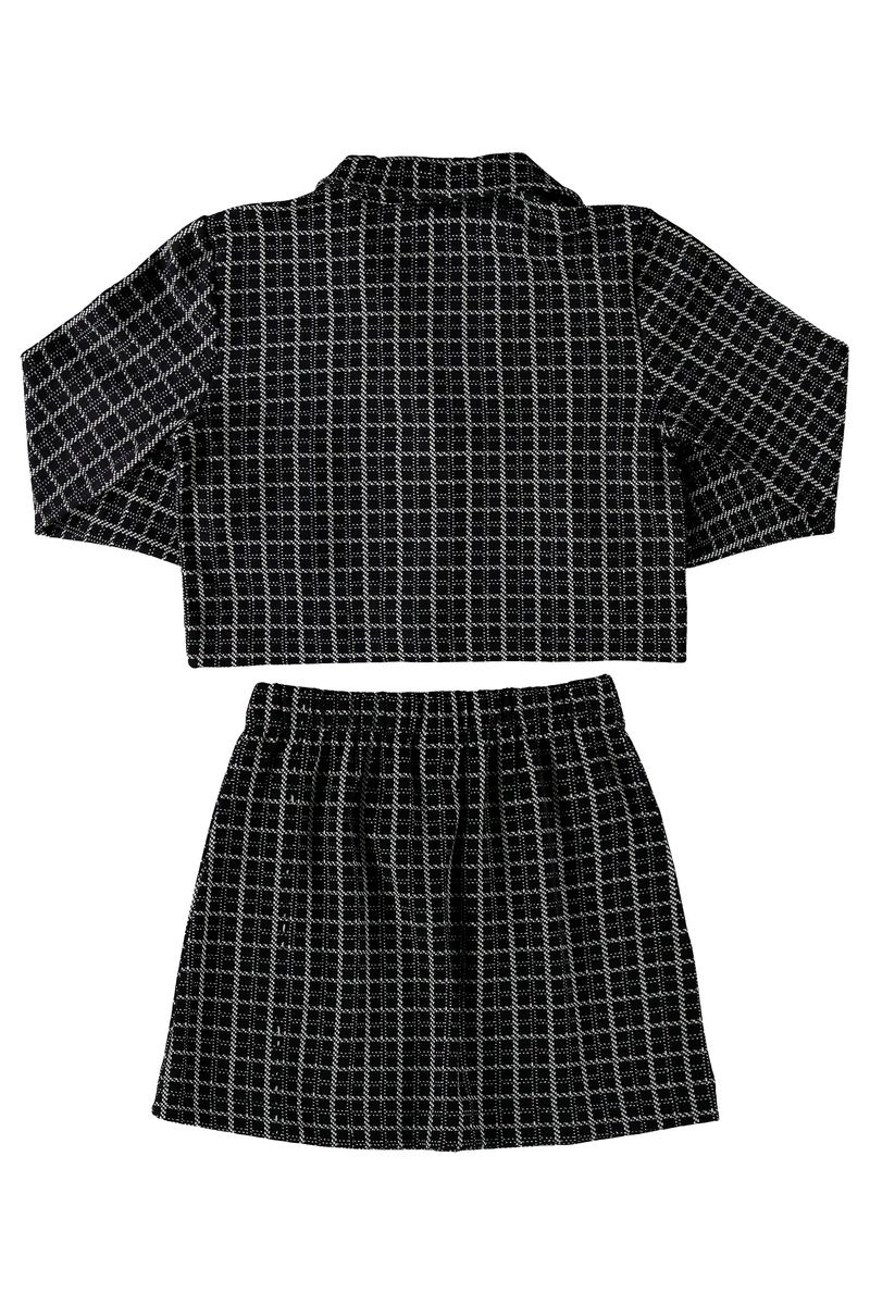 Conjunto-Blazer-Cropped-e-Saia-em-Jacquard-Juvenil--Preto--Gloss