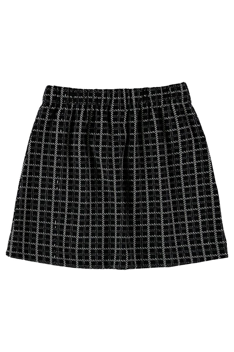 Conjunto-Blazer-Cropped-e-Saia-em-Jacquard-Juvenil--Preto--Gloss