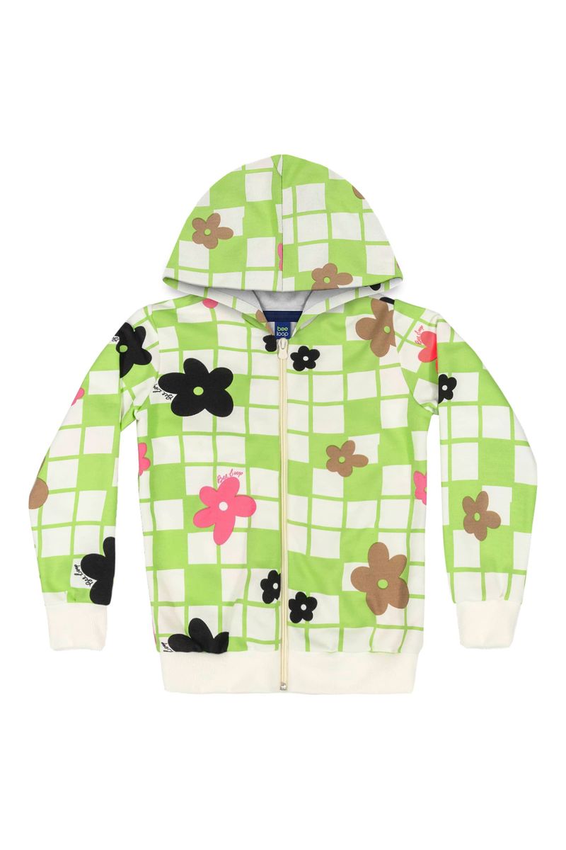 Conjunto-Jaqueta-e-Calca-Infantil-Menina--Verde--Bee-Loop