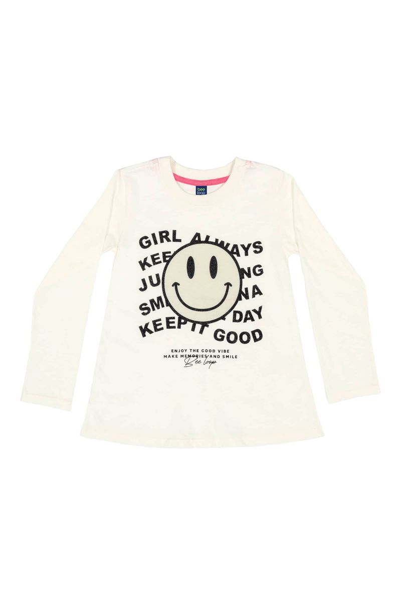 Conjunto-Blusa-e-Legging-Infantil-Menina--Off-White--Bee-Loop