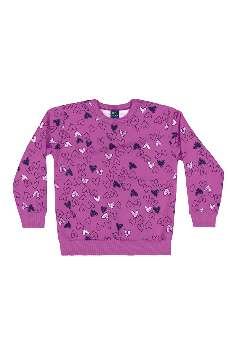 Conjunto-Blusao-e-Legging-Infantil-Menina--Roxo--Bee-Loop