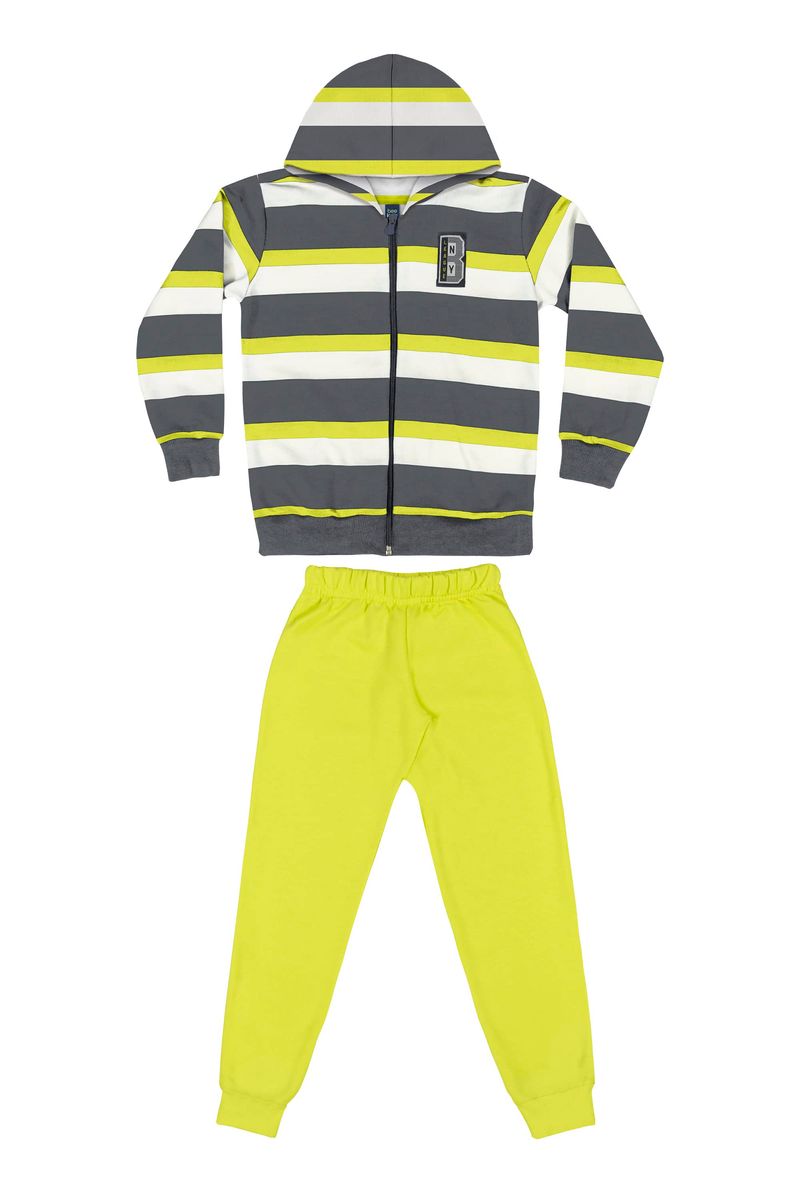 Conjunto-Blusao-e-Calca-Infantil-Menino--Verde--Bee-Loop