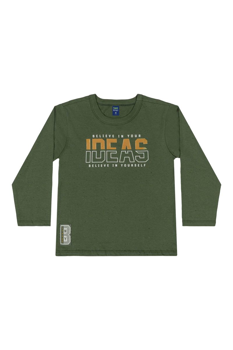 Conjunto-Camiseta-e-Calca-Infantil-Menino--Verde--Bee-Loop