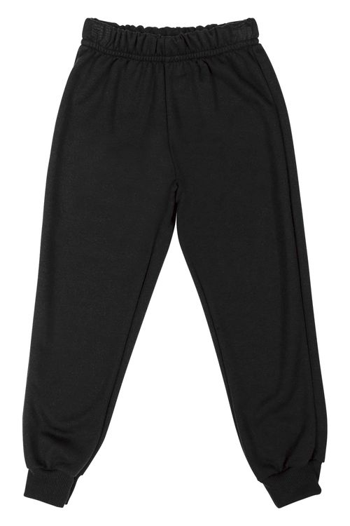 Calça em Moletom Infantil Menino (Preto) Bee Loop