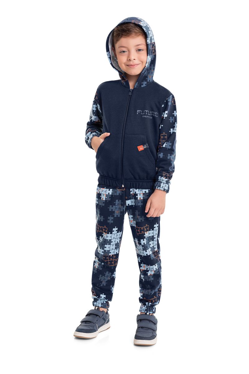 Conjunto-Jaqueta-e-Calca-Infantil-Menino--Azul-Marinho--Bee-Loop