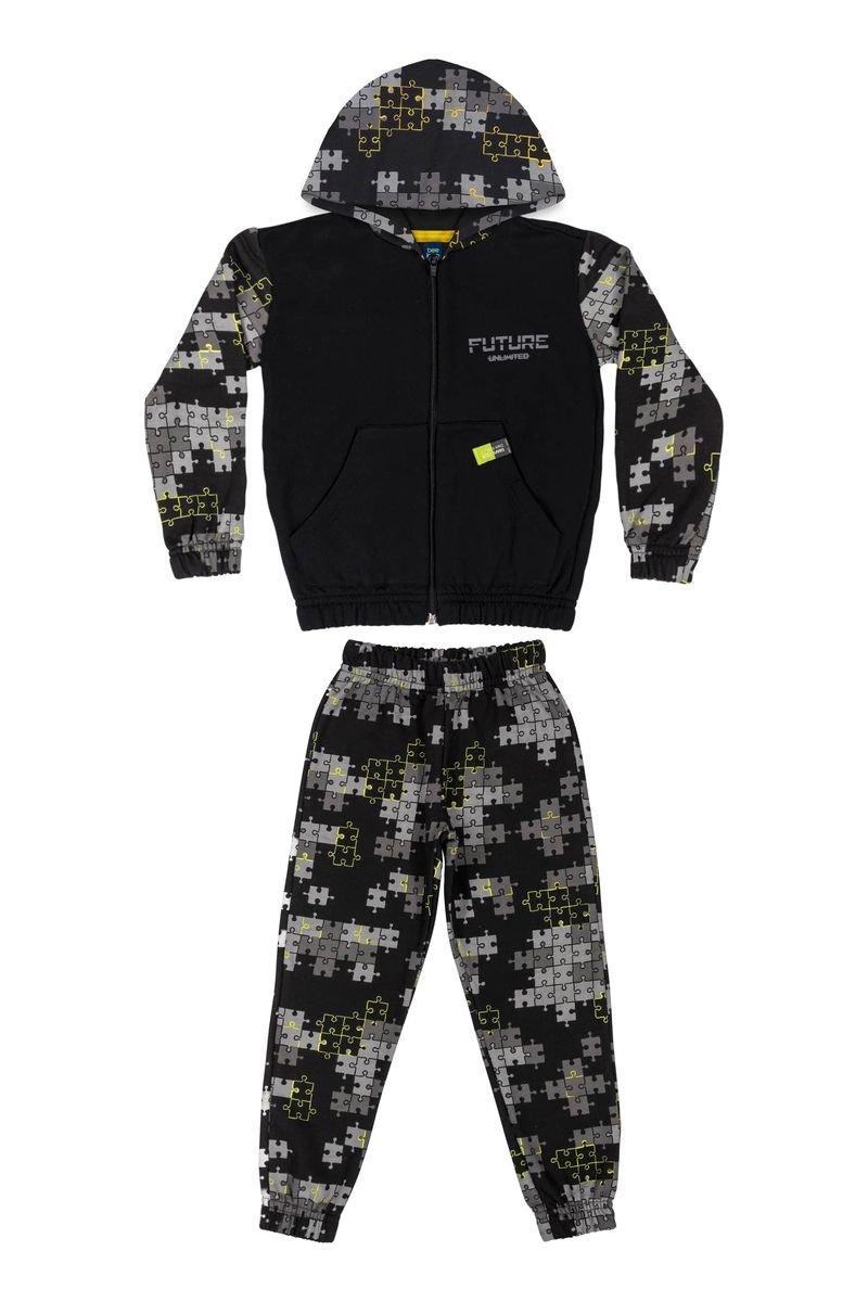 Conjunto-Jaqueta-e-Calca-Infantil-Menino--Preto--Bee-Loop