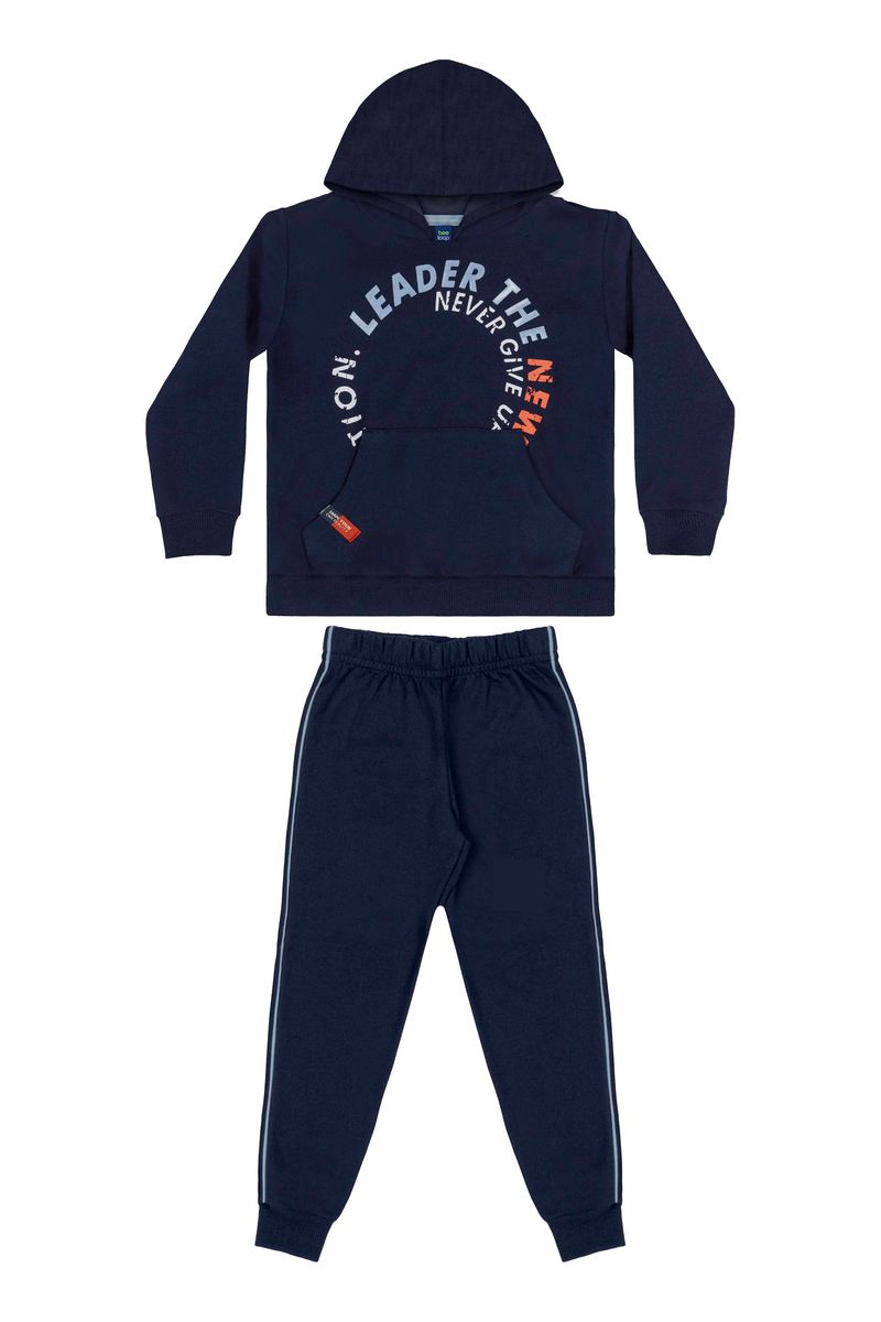 Conjunto-Blusao-e-Calca-Infantil-Menino--Azul-Marinho--Bee-Loop