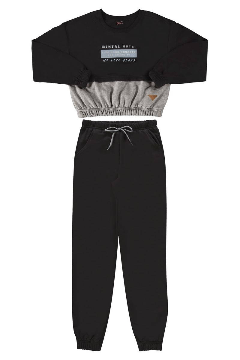 Conjunto-Blusao-e-Calca-em-Moletom-Juvenil--Preto--Gloss