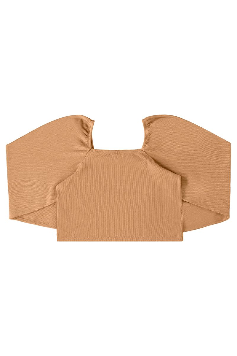 Blusa-Cropped-Basica-em-Ribana-Juvenil--Marrom--Gloss