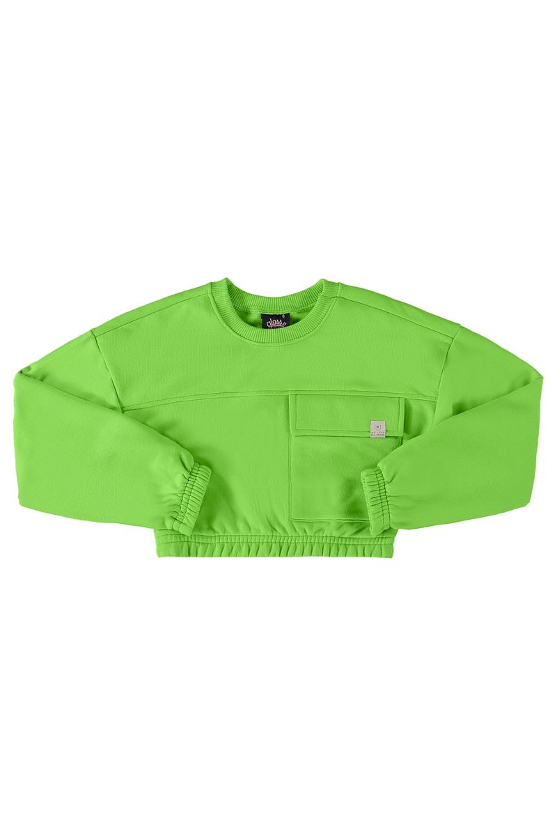 Blusao-Cropped-Basico-em-Moletom-Juvenil--Verde--Gloss