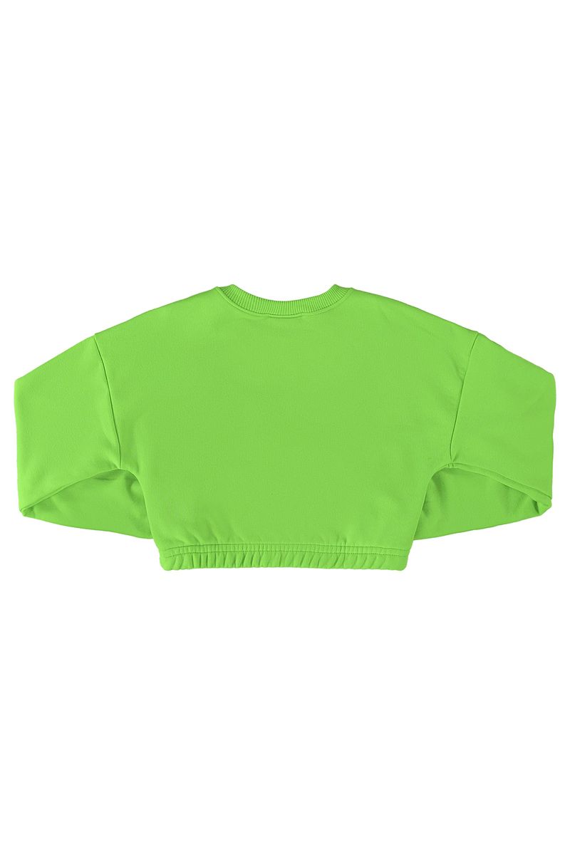 Blusao-Cropped-Basico-em-Moletom-Juvenil--Verde--Gloss