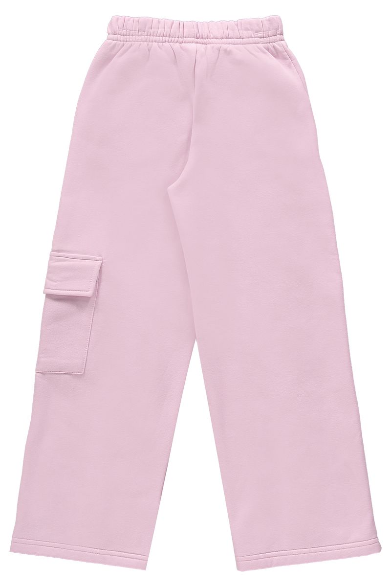 Calca-Wide-Leg-Basica-em-Moletom-Juvenil--Rosa-Claro--Gloss
