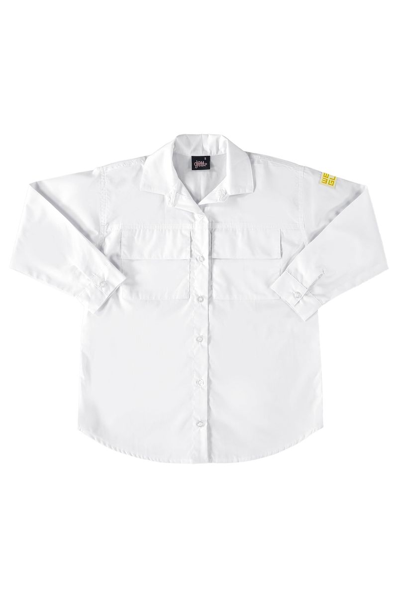 Camisa-Oversize-em-Tricoline-Juvenil--Branco--Gloss