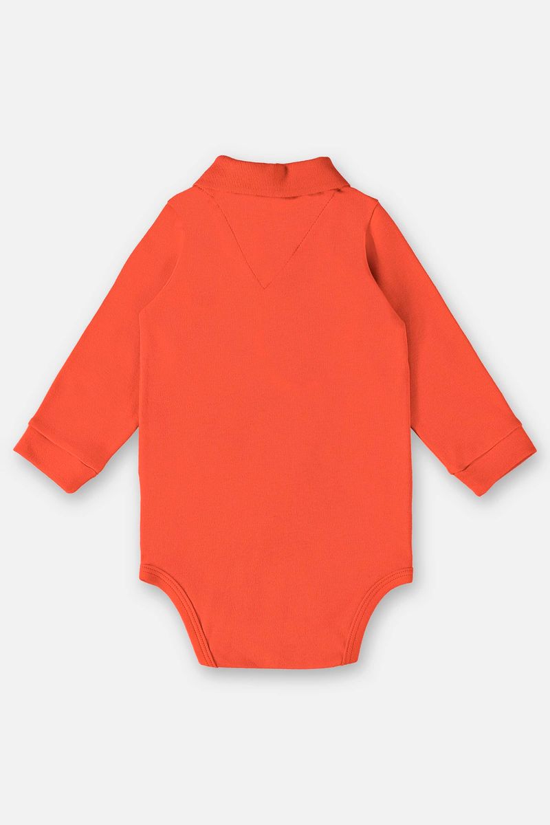 Body-Polo-Manga-Longa-para-Bebe-Menino--Laranja--Up-Baby