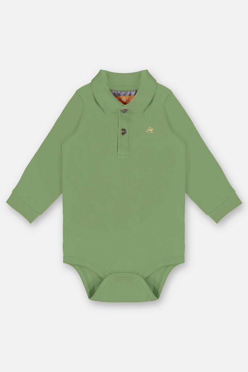 Body Polo Manga Longa para Bebê Menino (Verde) Up Baby