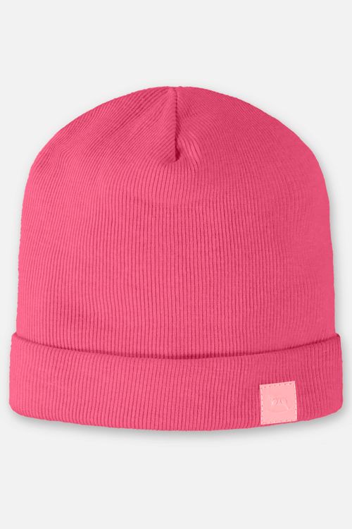 Gorro em Ribana Unissex para Bebê (Rosa) Up Baby