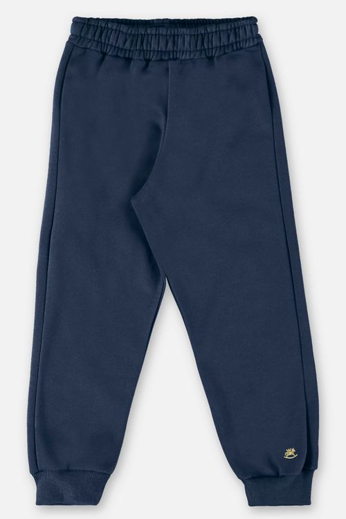 Calça Básica em Moletom Infantil Menina (Azul) Up Baby