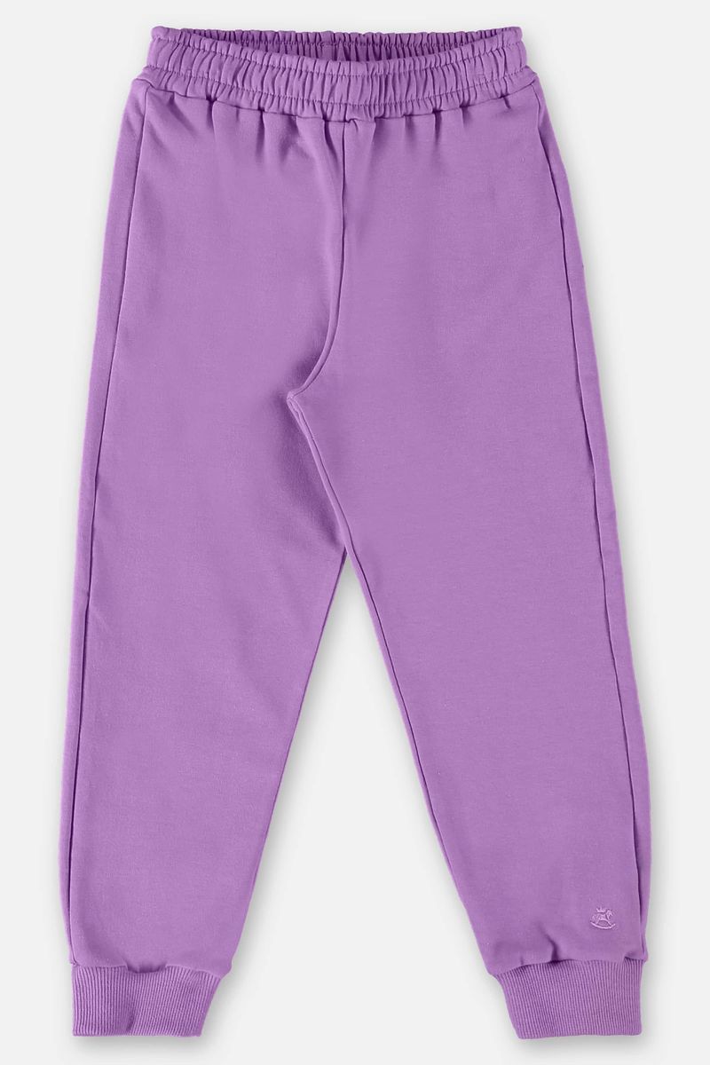 Calca-Basica-em-Moletom-Infantil-Menina--Roxo--Up-Baby