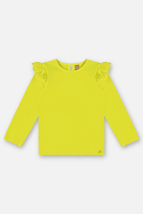 Blusa Básica Infantil Menina (Verde) Up Baby