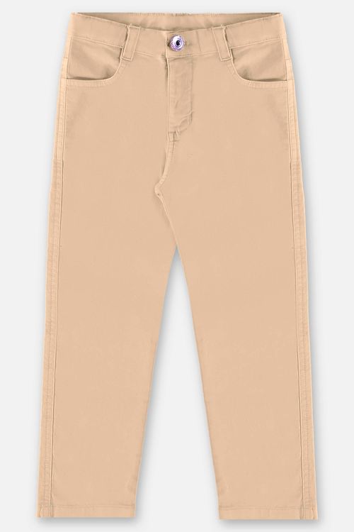 Calça Skinny em Sarja com Elastano Infantil Menina (Bege) Up Baby