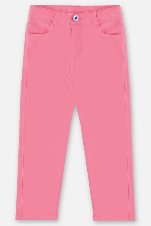 Calça Skinny em Sarja com Elastano Infantil Menina (Rosa Pink) Up Baby