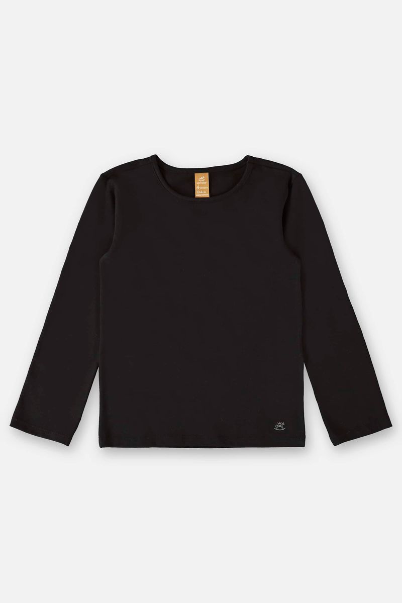 Blusa-Manga-Longa-em-Cotton-Infantil-Menina--Preto--Up-Baby