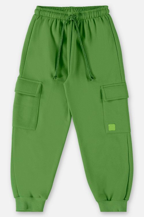 Calça em Moletom Infantil Menino (Verde) Up Baby