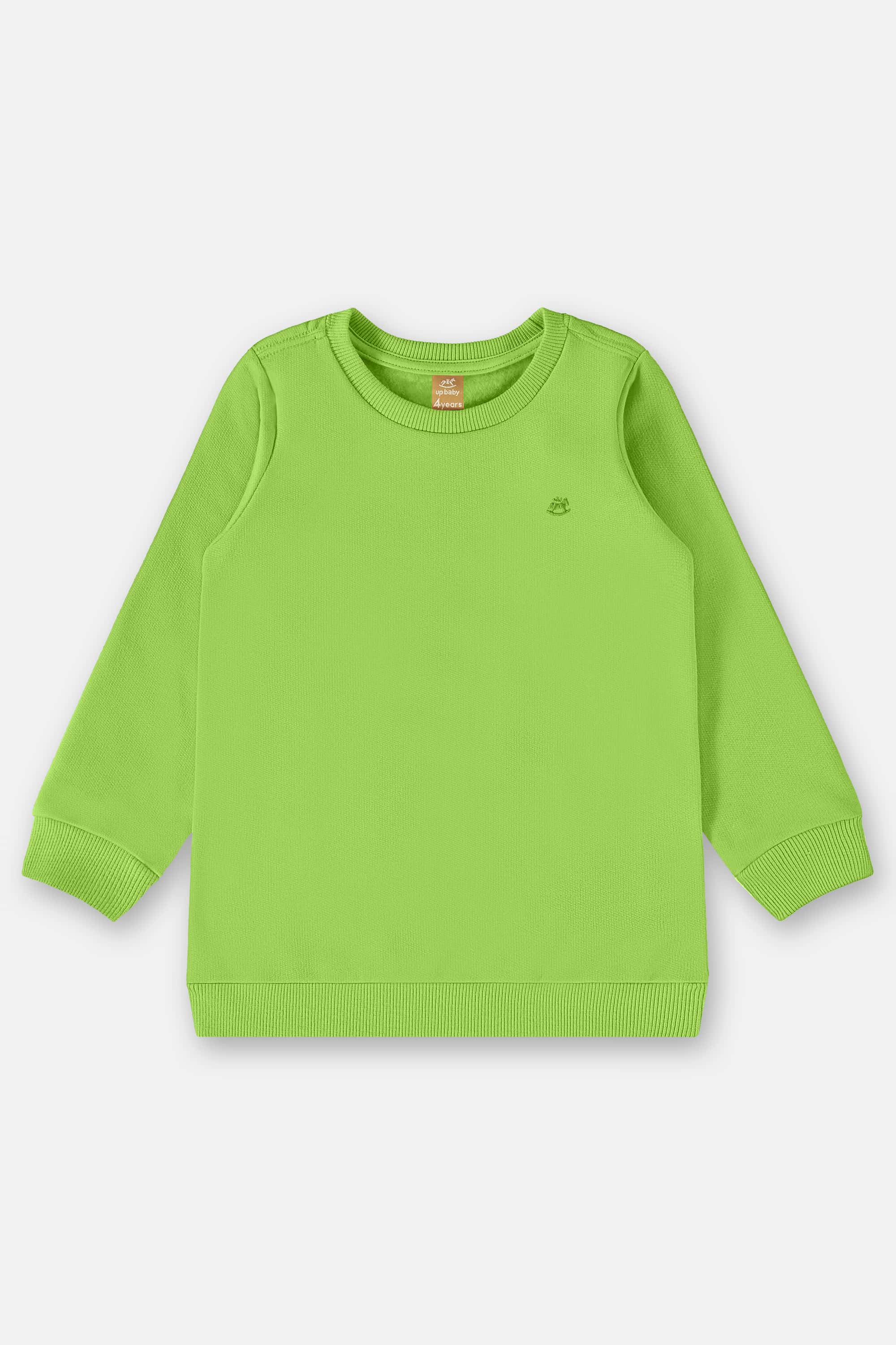 Blusão Básico em Moletom Infantil Menino (Verde Claro) Up Baby