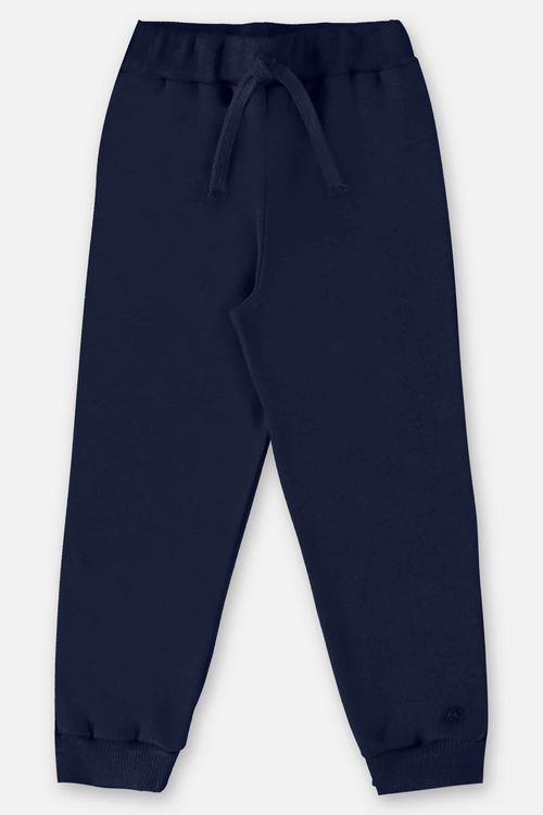 Calça Básica em Moletom Infantil Menino (Azul Marinho) Up Baby