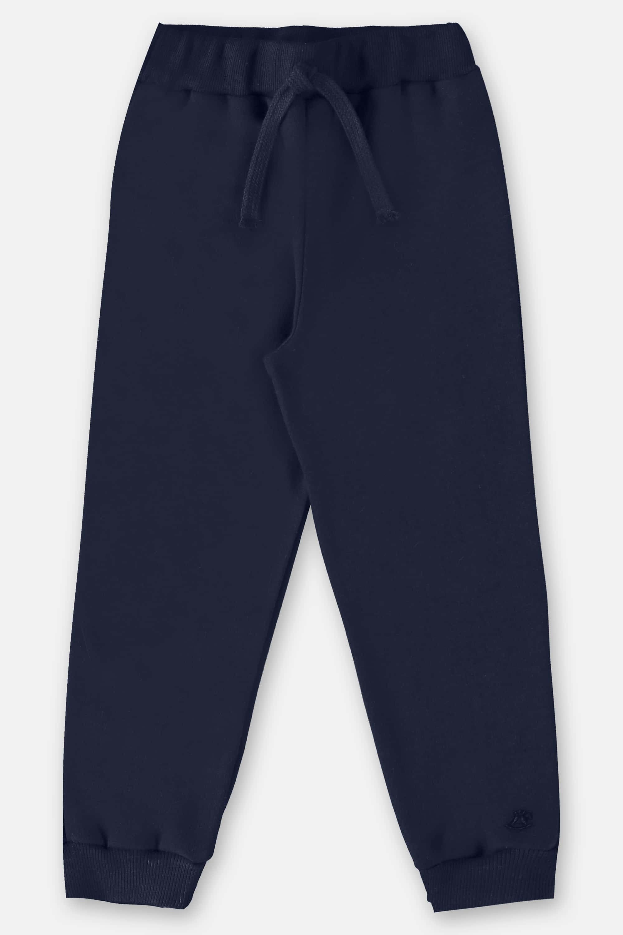 Calça Básica em Moletom Infantil Menino (Azul Marinho) Up Baby