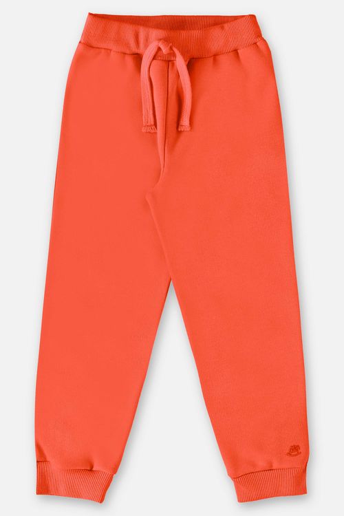 Calça Básica em Moletom Infantil Menino (Laranja) Up Baby