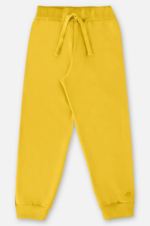 Calça Básica em Moletom Infantil Menino (Amarelo) Up Baby