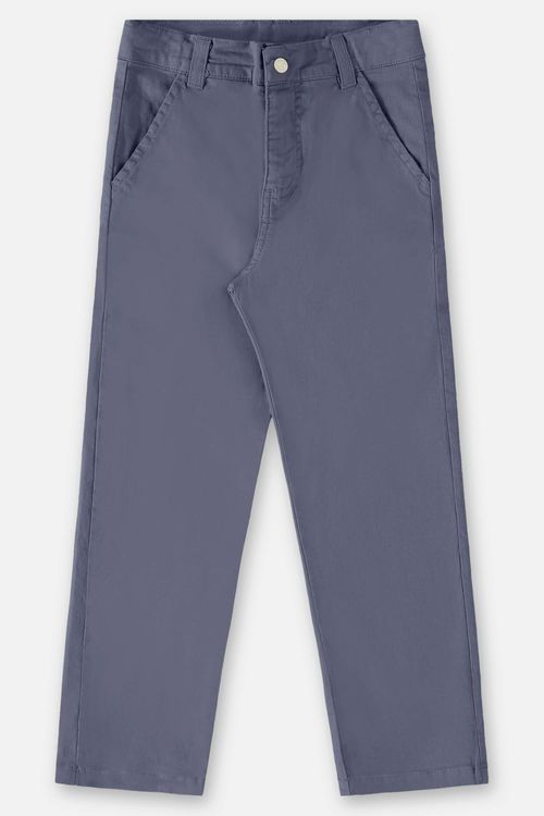 Calça Básica em Sarja Infantil Menino (Azul Grafite) Up Baby